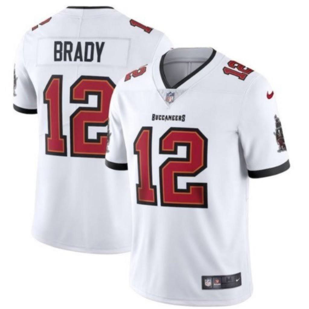 Men Tampa Bay Buccaneers 12 Tom Brady Nike White Vapor Limited NFL Jersey